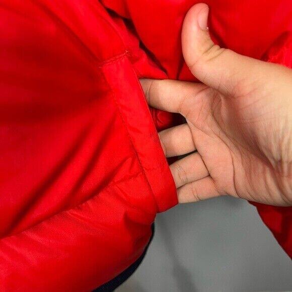 Vintage REVERSIBLE blue and orange Columbia puffer zip up jacket with pockets - Picture 10 of 12